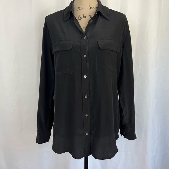 Silk Button Down - Picture 2 of 4